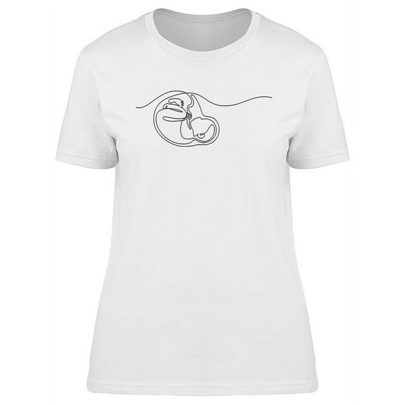 Baby In Womb T-Shirt Women -Image by Shutterstock, Female Small