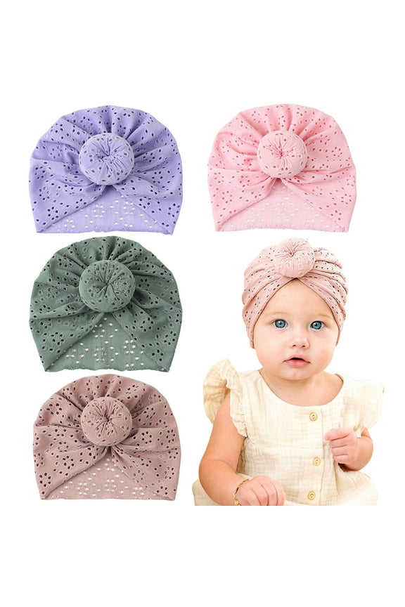 Baby Indian Turban Soft Bohemian Big Bow Hat for Girls & Boys, Photography Props, Nursery & Daily Wear