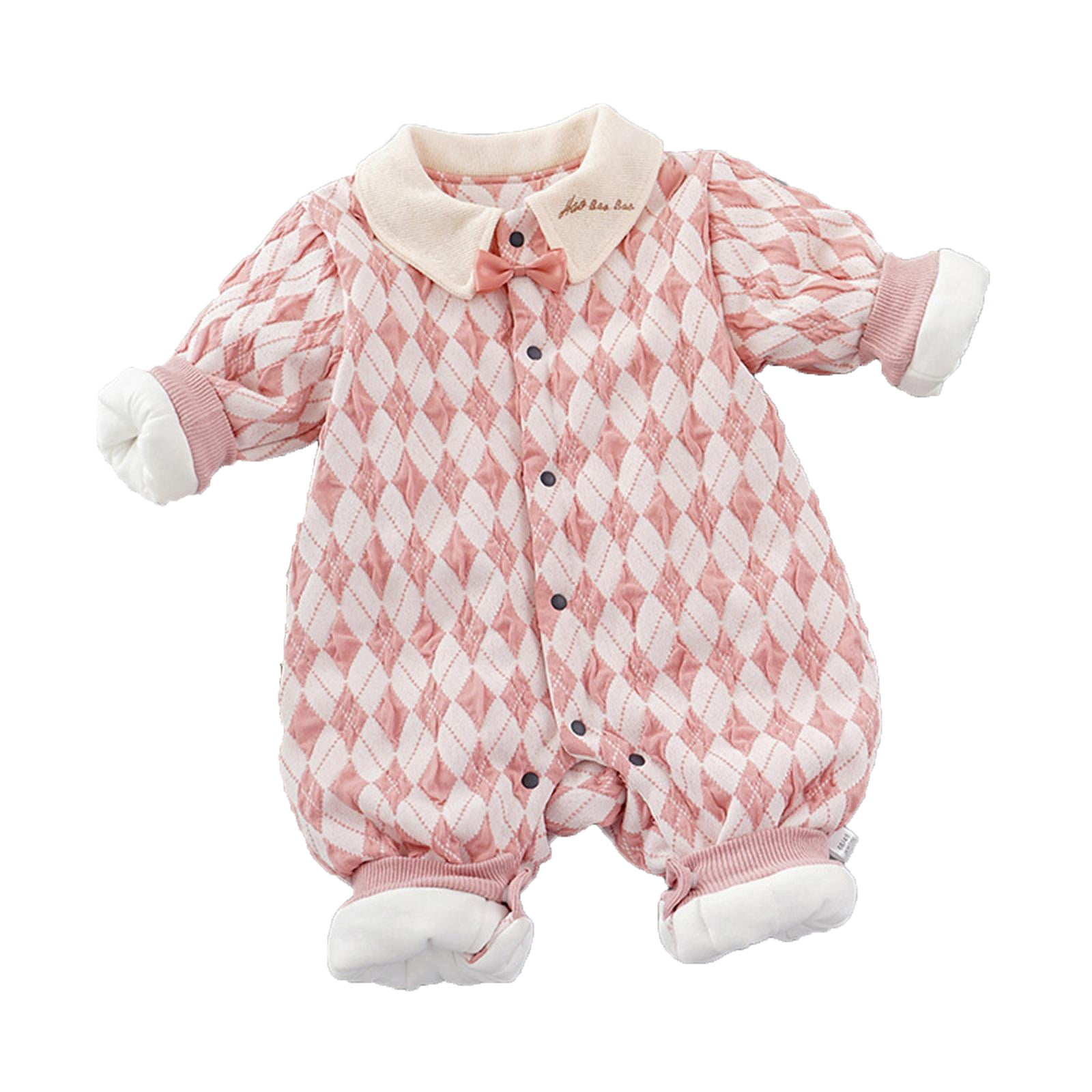 Baby Infant Boy Girl Snowsuit Winter Hooded Footed Cartoon Jumpsuit Fluffy Zip Warm Romper