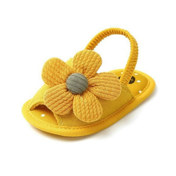 Baby Infant Girls Sandals Soft Sole Crib Flats Slippers Toddles Princess Shoes Infant Girls Summer Sandals First Walker Anti-slip Prewalker 0-18M