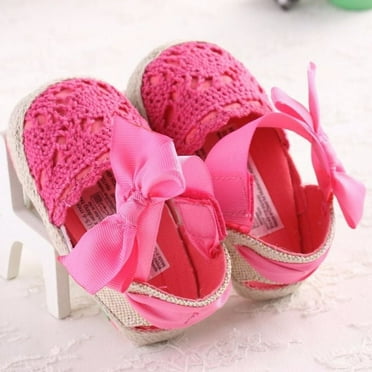 Baby Infant Kids Girl Soft Sole Crib Toddler Newborn Shoes 0-18 M anti-slip