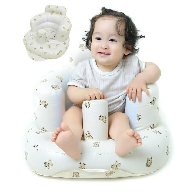 Baby Inflatable Seat, Built in Air Pump Baby Chair Seat for Sitting Up