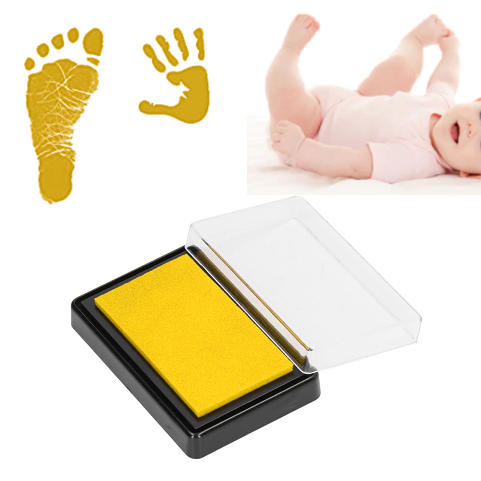 Baby Ink Pad, No Mess Baby Safe Ink Pad, DIY Baby Handprint and Baby
