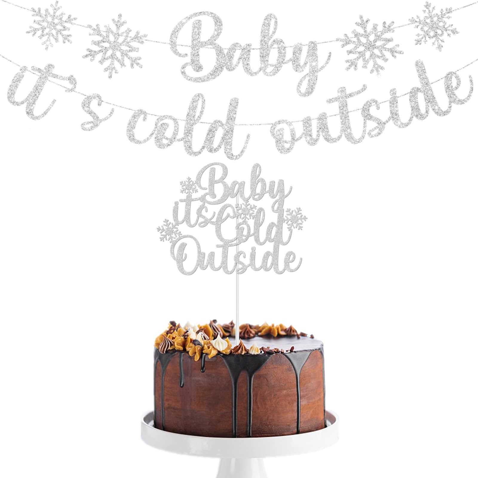 Baby It\'s Cold Outside Party Decorations Banner Cake Topper ...