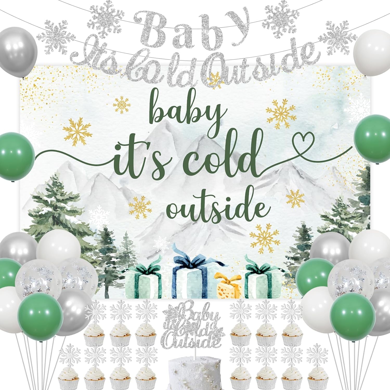 Baby it's store cold outside ornament