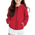 thumbnail image 1 of Baby Jacket Boys And Girls Zip Up Hoodies Sweatshirt Casual Fashion Jacket Kids Long Sleeve Tops With Pockets Fall Jacket Athletic Tops Cute Tops for Girls, 1 of 8