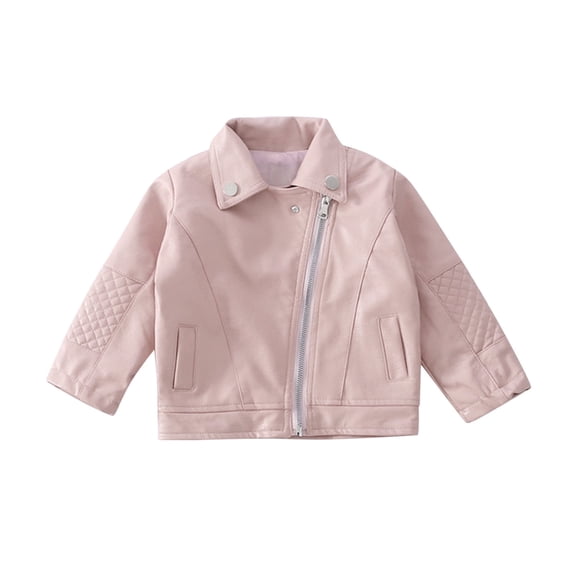 Baby Jacket Fall Winter 4-5 Years Kids Toddler Baby Girls Solid Print Long Sleeve Hooded Coat Tops Warm Fall Winter Clothes Baby Cloth,Pink