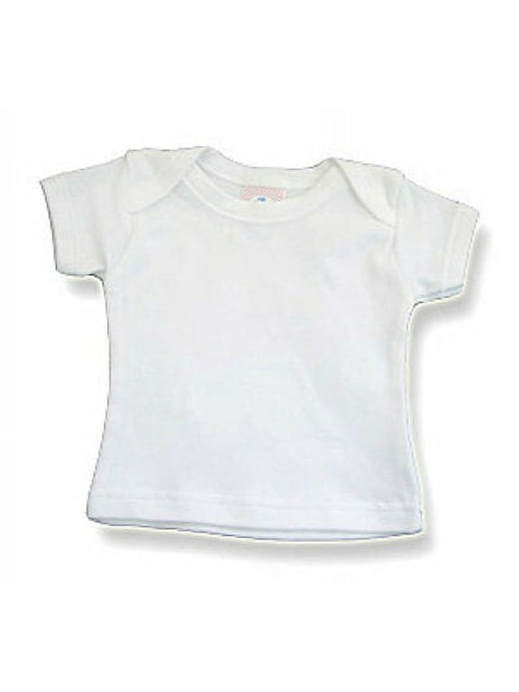 100% Cotton White Envelope Neck Short Sleeve Tee T-Shirt - 333503
