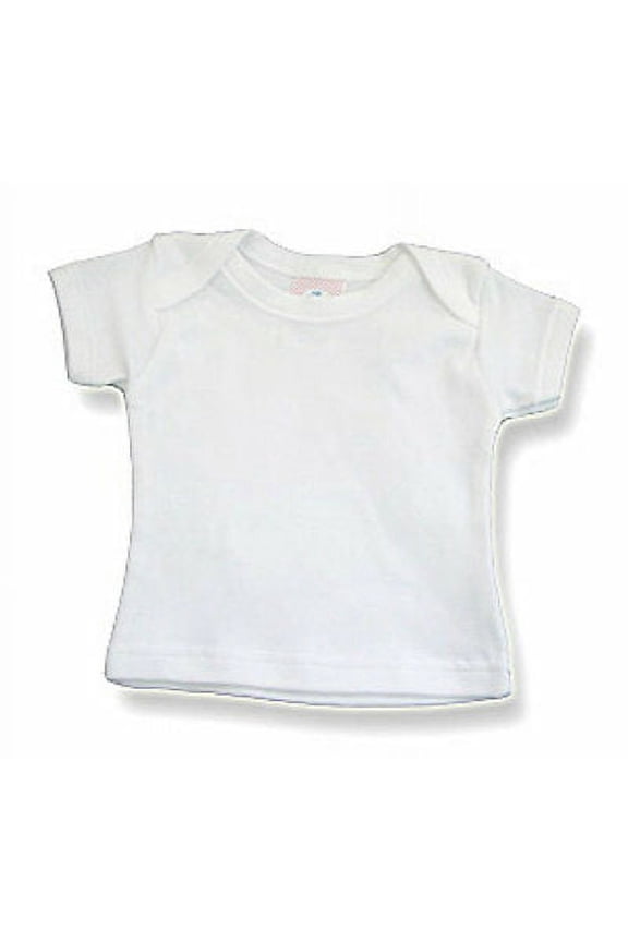 100% Cotton White Envelope Neck Short Sleeve Tee T-Shirt - 333503