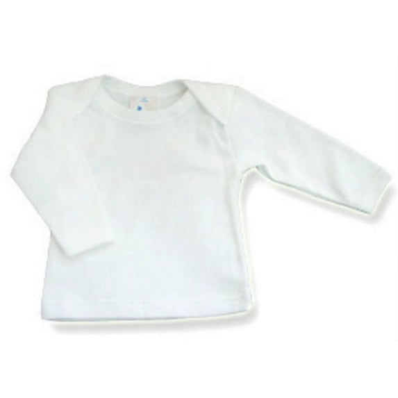 Baby Jay 100% Cotton White Long Sleeve Envelope Neck Long Sleeve (0-3 months, White)