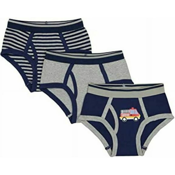 Baby Jay Navy Tagless Cotton Boys Briefs 3 Pack Ultra Soft Boys Underwear 10 Year