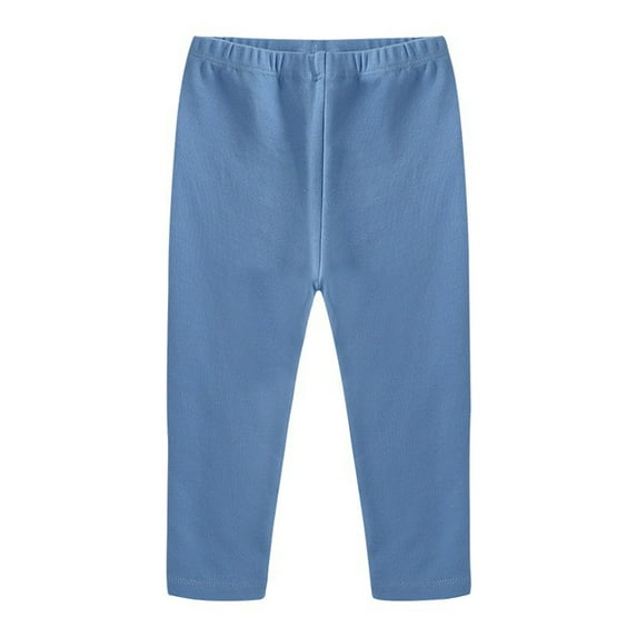 Baby Jeans Toddler Baby Girls Candy Color Solid Color Leggings Casual Kids Tight Pants New Full Length Pants Blue 140