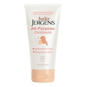 Baby Jergens All-Purpose Ointment, Plant-Based Moisturizers, Petrolatum Free & Pediatrician-Tested, 5 Oz