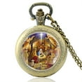 thumbnail image 1 of Baby Jesus in a Manger Holy Night Pocket Watch PW-7, 1 of 3