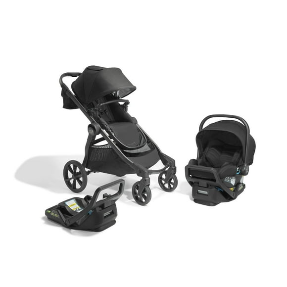 Baby Jogger City Select 2 Travel System, Eco Collection, Infant Essentials Bundle Includes City GO 2 Infant Car Seat, Extra Car Seat Base, Belly Bar & Parent Console