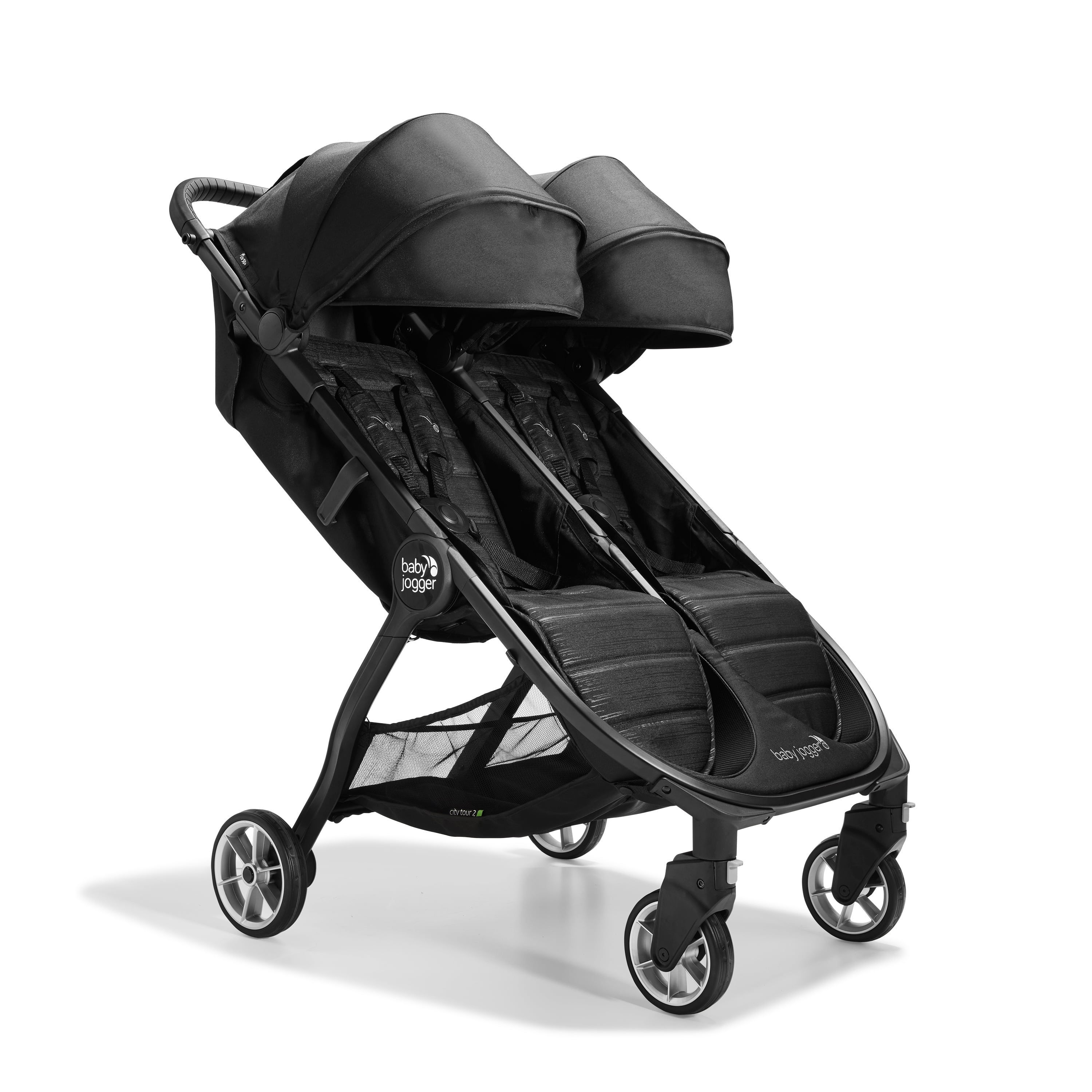 hverdagskost Uden for blive imponeret Baby Jogger® City Tour ™ 2 Double Stroller, Jet - Walmart.com