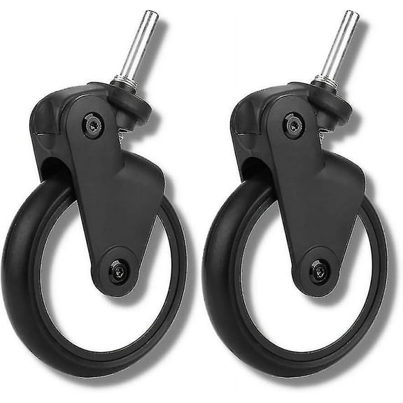 Baby Jogger Wheels, Babyzen Yoyo Rubber Tire Front Wheels, Yoya Vovo Stroller Accessories, Stroller with Tools (1 Pair Front)