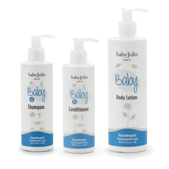 Baby Jolie Baby Bath Shampoo, Conditioner & Lotion Bundle