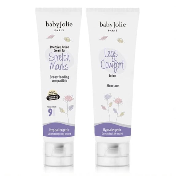 Baby Jolie Mom Care Bundle – Stretch Mark Cream & Leg Comfort Lotion Set