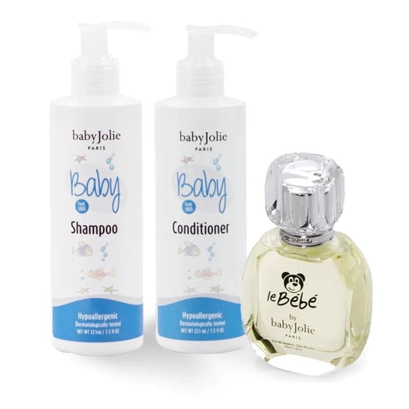 Baby Jolie Baby Gift Set, Shampoo, Conditioner & Le Bebe Baby Cologne Bundle