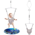 thumbnail image 1 of Baby Jumpers and Bouncers, Protable Jumper Doorway with Water Mat, Easy to Assemble, Jumper for Baby Boys/Girls, Gray, 1 of 7