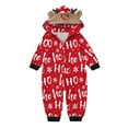 Baby Jumpsuit For Christmas Family Pajamas Cute Big Headed Deer Print