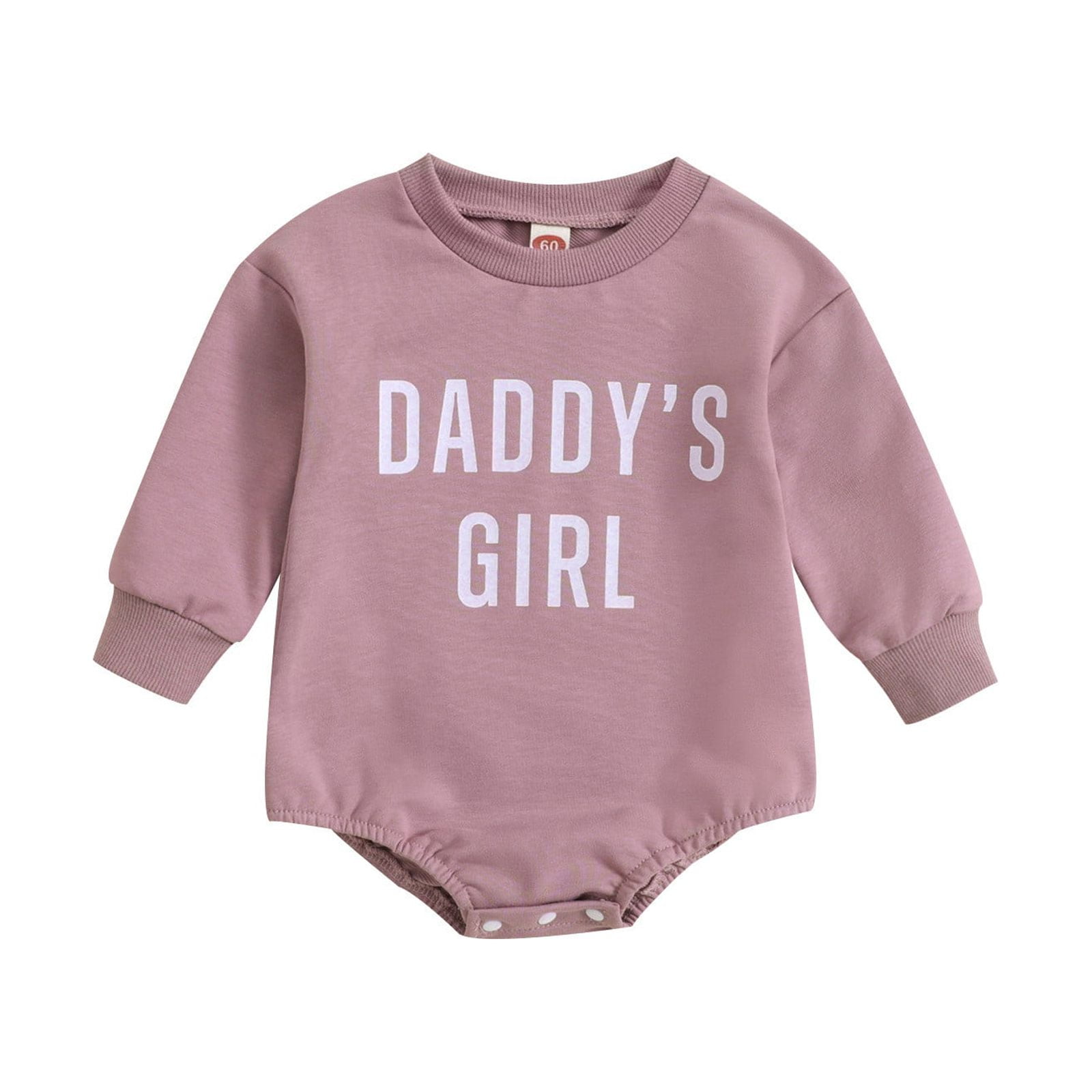 Baby Jumpsuit Girl Baby Toddler Boys Girls Long Sleeve Letter Prints