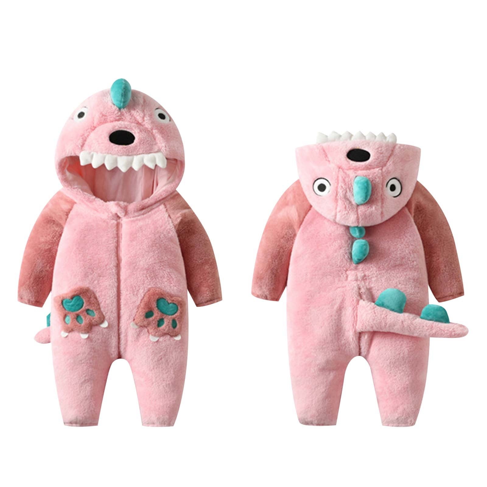 Baby Jumpsuit Snowsuit Lined Outfits Warm Hooded Romper Girl and Boy