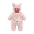 thumbnail image 1 of Baby Jumpsuits & Rompers Baby, Infant, Long-Sleeved, Color-Blocked Clothing, Jumpsuit, Clothing New Casual Winter Jumpsuits Pinks 12 Months, 1 of 2