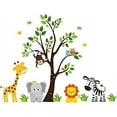 thumbnail image 1 of Baby Jungle/Safari Animals for Baby Shower/Birthday Edible Cake Topper 1/4 Sheet, 1 of 1