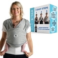 thumbnail image 1 of Baby K’tan Original Baby Wrap Carrier, Infant and Child Sling Pre-Wrapped  for Babywearing No Tying or Rings  Carry Newborn up to 35 lbs  Heather Grey SIZE X-Small| Women Size 2-4 | SEE SIZE CHART, 1 of 12