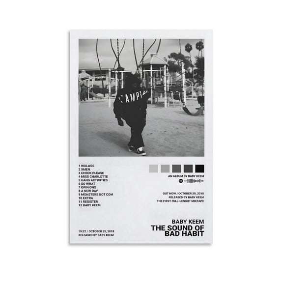 Baby Keem Poster (9) Wall Art Picture Painting Poster Canvas Print Posters Artworks Bedroom Living Room Decor 12x18inch(30x45cm)