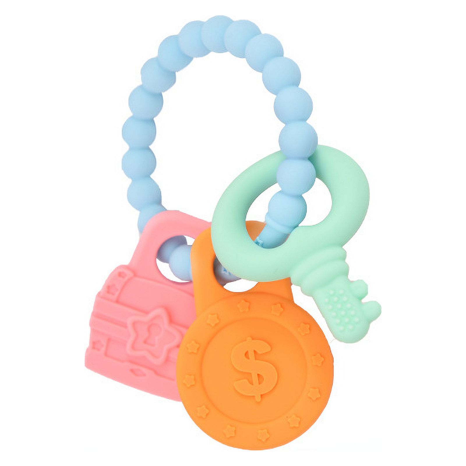 Baby Key Bracelet Teether Can Be Boiled In Water Food Grade Silicone