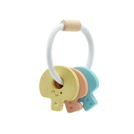 PlanToys Baby Key Rattle - Pastel