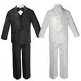 thumbnail image 1 of Baby Kid Teen Wedding Black White Pick Formal Shawl Lapel Tuxedo Boy Suit S-20, 1 of 2