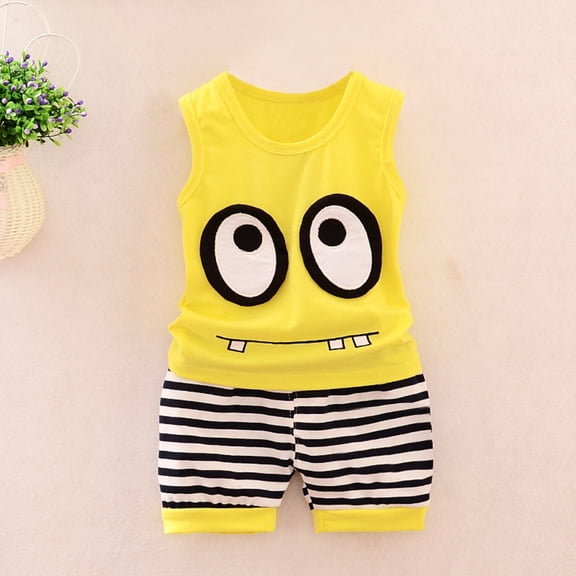 Baby Kids Boys Girls Sleeveless Patterns Vest Tank Striped Shorts Set Boys Toddler Independence Day Boys Set with Bow Tie Toddler Wedding