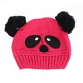 thumbnail image 1 of Baby Kids Cartoon Panda Ball Handmade Knitted Crochet Beanie Cap Winter Hat,1-8 Years, 1 of 4