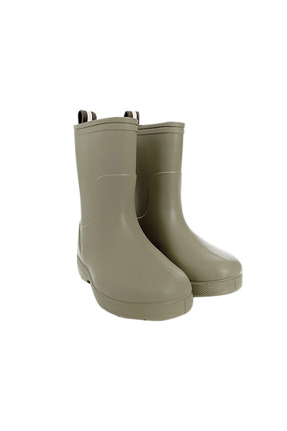 Baby Kids Easy on Little Boys Hiking Boots Antiskid Rain Shoes Boots Hiking Boots for Kids for Toddler Little Kid Neoprene Rain Boots Short Rain Boots Lightweight Toddler Boot Rainy Day Shoes