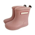 thumbnail image 1 of Baby Kids Easy On Rain Shoes Boots For Toddler Little Kid Short Rain Boots Lightweight Rainy Day Shoes E, 1 of 5