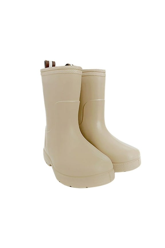 Baby Kids Easy on Tight Rain Boots Antiskid Rain Shoes Boots Boys Boots with Zipper for Toddler Little Kid Generation Y Kids Boots Short Rain Boots Lightweight Rainy Day Shoes