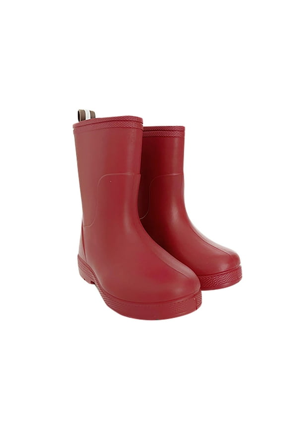 Baby Kids Easy on Zipper Chukka Antiskid Rain Shoes Boots Fashion Kids Shoes for Toddler Little Kid Toddler Boot Short Rain Boots Lightweight Light Up Boots Rainy Day Shoes