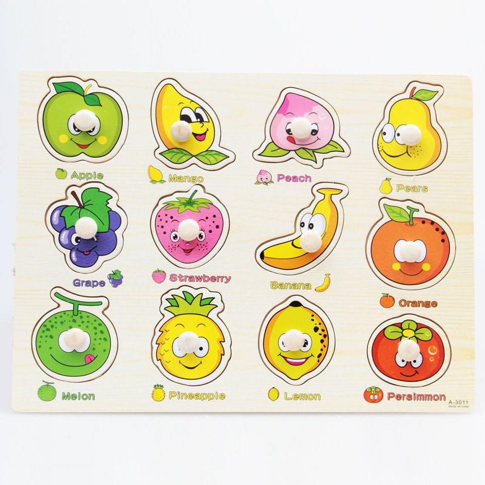 Baby Kids Letter Puzzle Wooden Animal Jigsaw Early Learning Educational ...