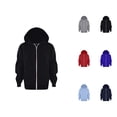 thumbnail image 1 of Baby Kids Long Sleeve Letter Printed Hoodie Zipper Up Sweatshirts Children Unisex Soft Coat Blouse With Pocket, 1 of 6
