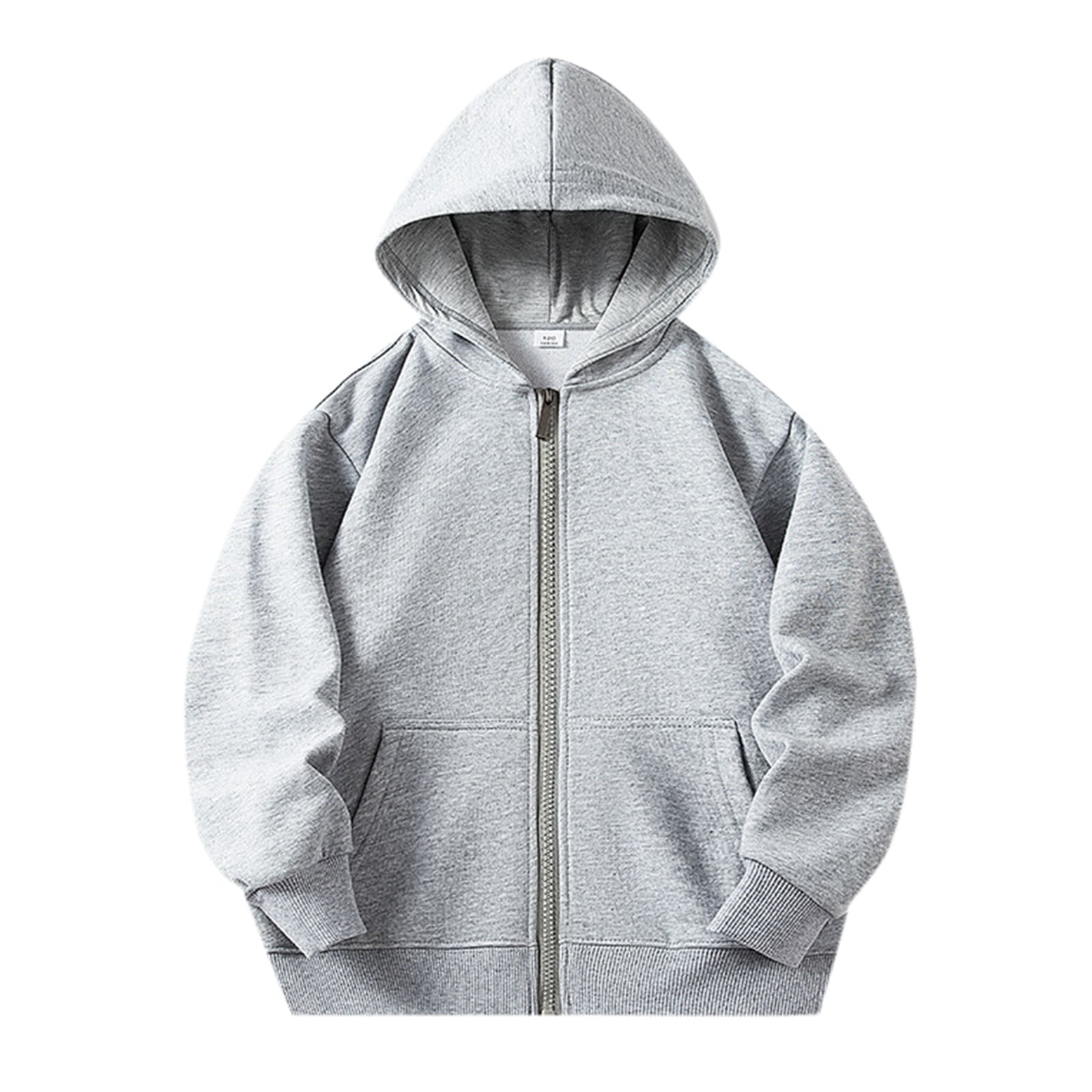 Baby Solid Color Long Sleeve Pullover Crewneck Hoodies main image 1