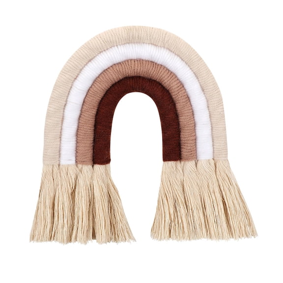 Baby Kids Rooms Macrame Rainbow Handmade Weaving Ornament Rainbow Decorations