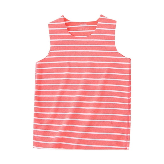 Baby Kids Striped Undershirts Sleeveless Soft Tank Top Toddler Unisex Cotton Lightweight Summer Casual Clothes Funny