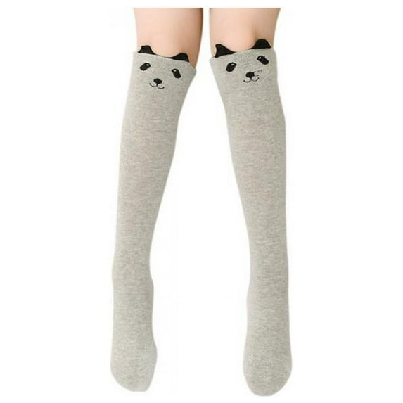 Baby Kids Toddler Girl Knee High Long Cotton Soft Sock Tight Leg Warmer Stockings For Age 3-12Y