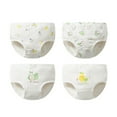 thumbnail image 1 of Baby Kids Underwear Breathable Cotton Panties Toddler Girls Undies Soft Briefs 4-Pack for 3-11 Years, 1 of 1