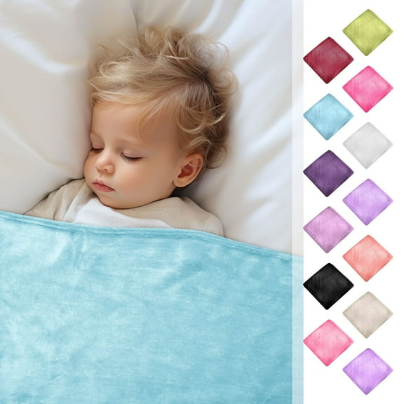 Baby Kids Warm Fleece Blanket Throw Blankets for Couch & Bed, Plush Cozy Fuzzy Blanket 19.68*27.56 inchs