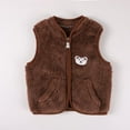 thumbnail image 1 of Baby Kids Warm Fleece Vest Toddler Boys Girls Winter Spring Zipper Jacket Waistcoats, 0-12 Months, 1-3 Years, 1 of 7